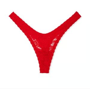 PINK Victoria's Secret: "WINK MICRO THONG PANTY," SZ. MEDIUM, IN RED PEPPER